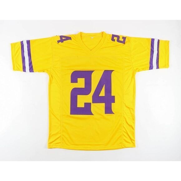 MacKenzie Alexander Custom Autographed Minnesota Throwback Jersey COA. Size XL - Picture 2 of 4